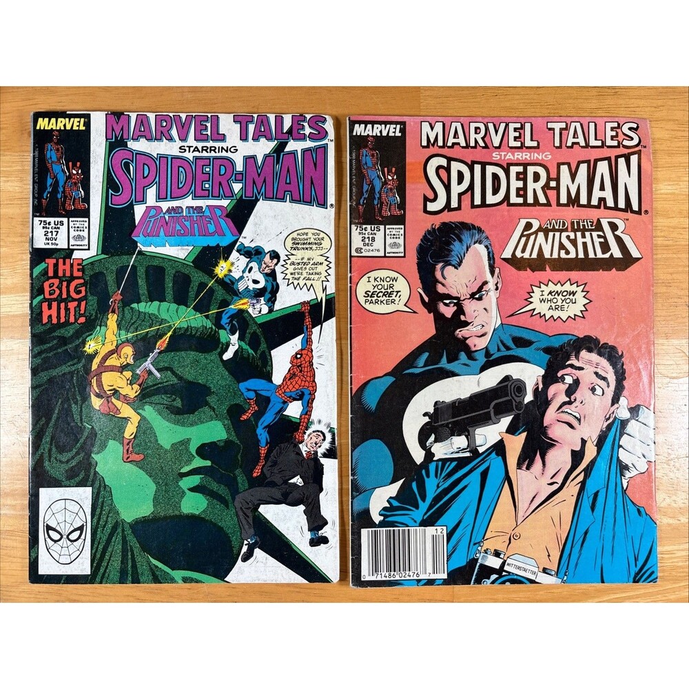 Marvel Tales: Spider-Man  And The Punisher  No. 217 & 218  (1988) Comic Set Lot
